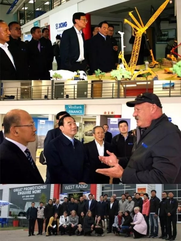 徐州市委書記周鐵根率團(tuán)視察徐工東非備件中心和徐工南非公司