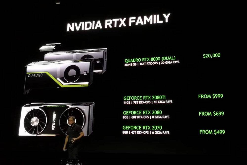 英偉達發(fā)布RTX 2080等三款顯卡 實時光線追蹤增強