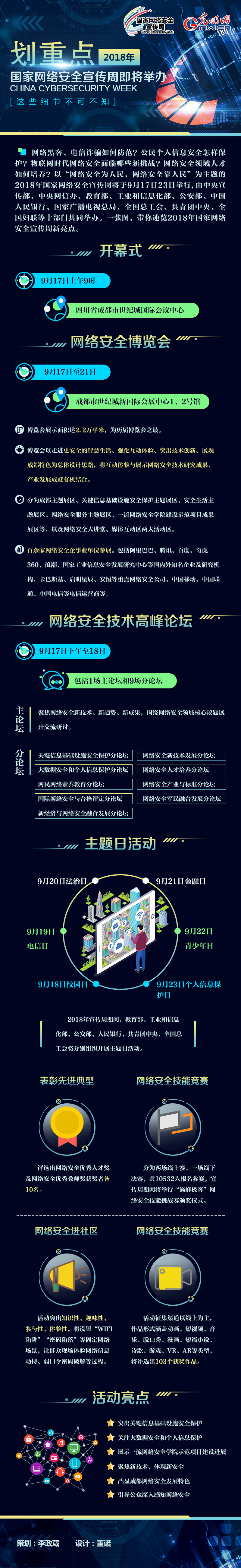 劃重點(diǎn)，2018年國家網(wǎng)絡(luò)安全宣傳周即將舉辦，這些細(xì)節(jié)不可不知！