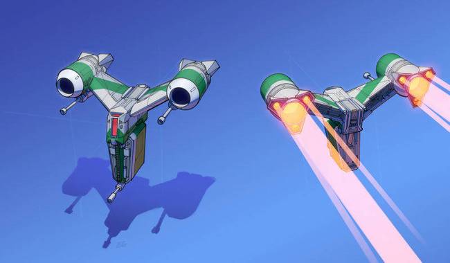 自由畫(huà)師科幻概念畫(huà)：PS4手柄也能變成宇宙飛船