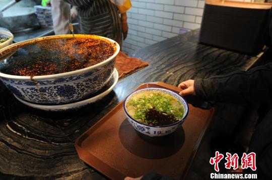 蘭州牛肉拉面。(資料圖) 楊艷敏 攝
